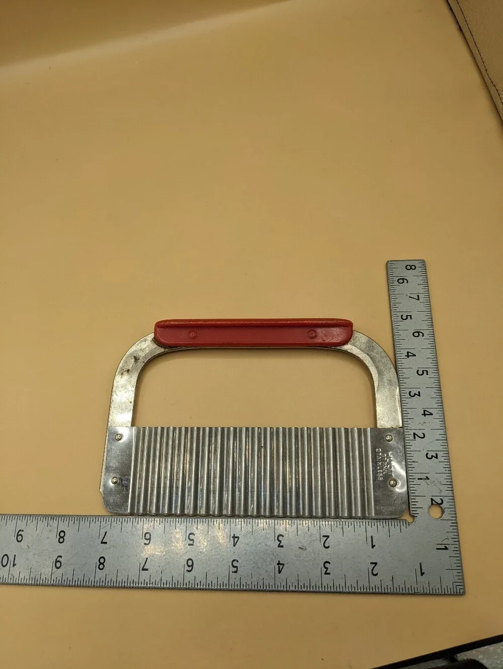 Vintage HUOT Chopper Cutter Vegetable Dough Crinkle Gadget Stainless Steel USA